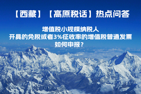 增值稅小規(guī)模納稅人開具的免稅或者3%征收率的增值稅普通發(fā)票如何申報？